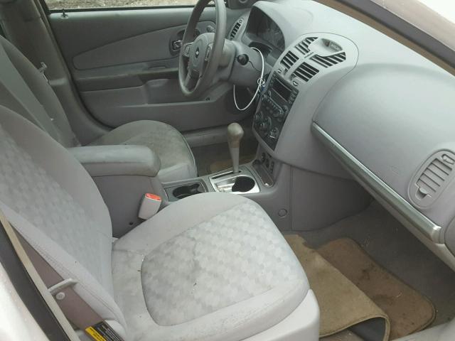 1G1ZT62835F294723 - 2005 CHEVROLET MALIBU MAX WHITE photo 5