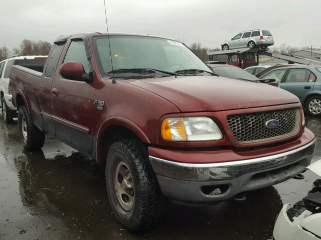 2FTRX18LX3CA10703 - 2003 FORD F150 BURGUNDY photo 1