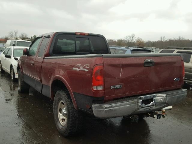 2FTRX18LX3CA10703 - 2003 FORD F150 BURGUNDY photo 3