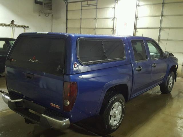 1GTDT136558278576 - 2005 GMC CANYON BLUE photo 4