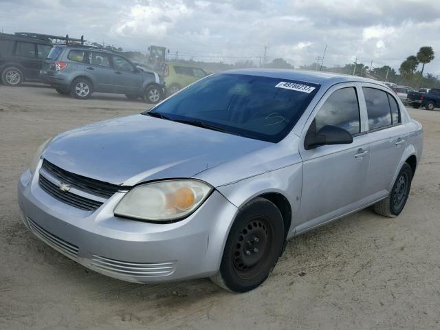 1G1AK55F177244095 - 2007 CHEVROLET COBALT LS SILVER photo 2