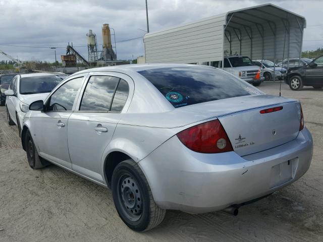 1G1AK55F177244095 - 2007 CHEVROLET COBALT LS SILVER photo 3