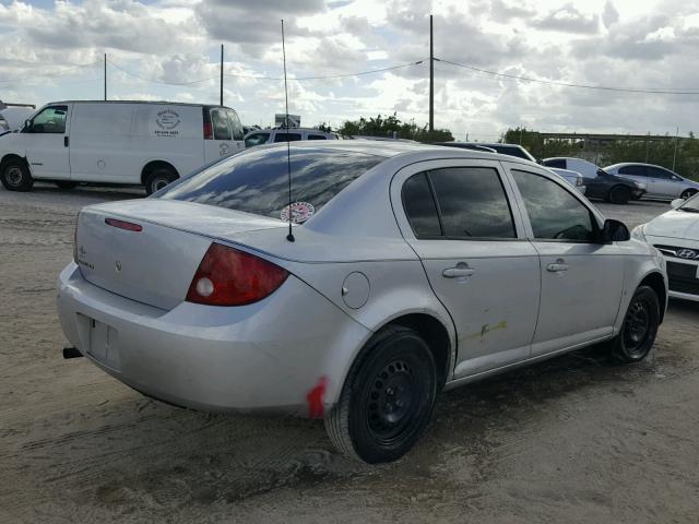 1G1AK55F177244095 - 2007 CHEVROLET COBALT LS SILVER photo 4