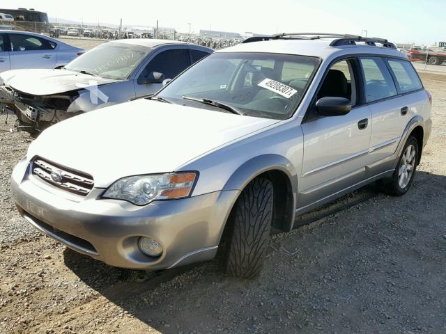 4S4BP61C667358344 - 2006 SUBARU LEGACY OUT SILVER photo 2