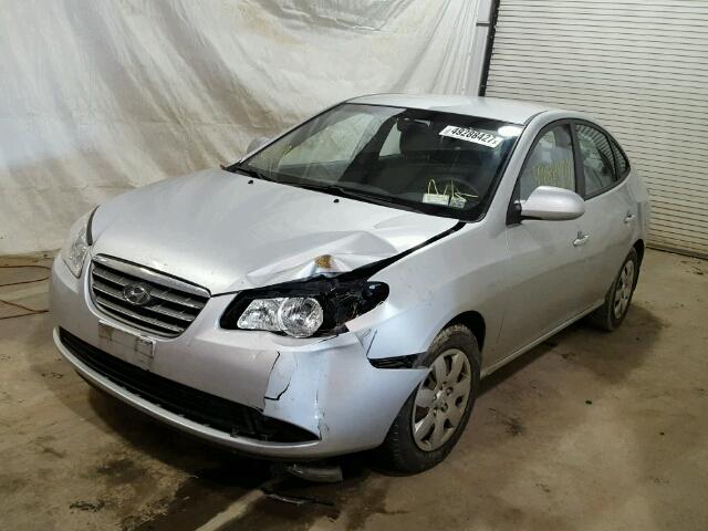 KMHDU46D78U414268 - 2008 HYUNDAI ELANTRA GL SILVER photo 2