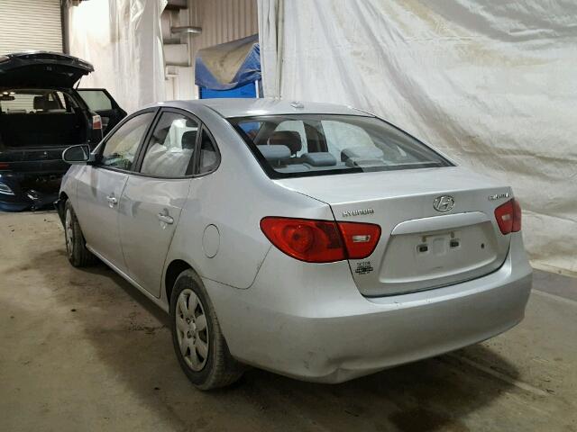 KMHDU46D78U414268 - 2008 HYUNDAI ELANTRA GL SILVER photo 3