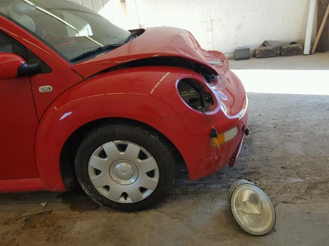 3VWBK21C03M414210 - 2003 VOLKSWAGEN NEW BEETLE 红色 照片 9