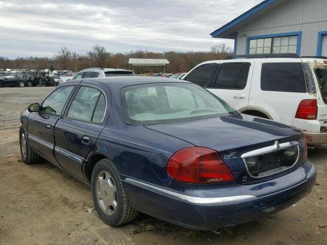 1LNHM97V52Y640542 - 2002 LINCOLN CONTINENTA BLUE photo 3