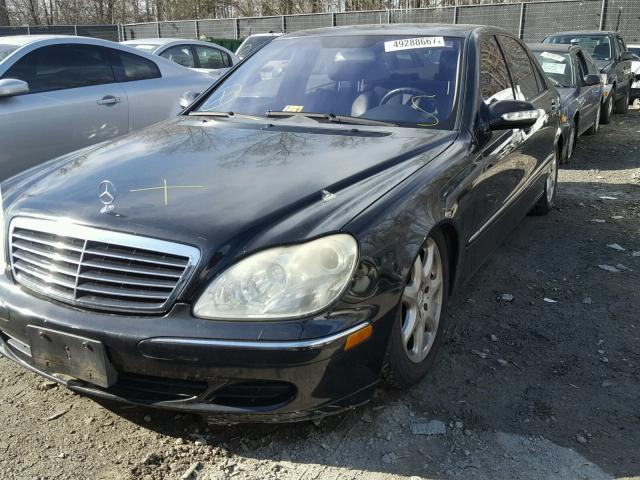 WDBNG83J65A458095 - 2005 MERCEDES-BENZ S 430 4MAT BLACK photo 2