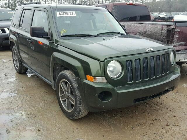 1J8FT28W28D779095 - 2008 JEEP PATRIOT SP GREEN photo 1