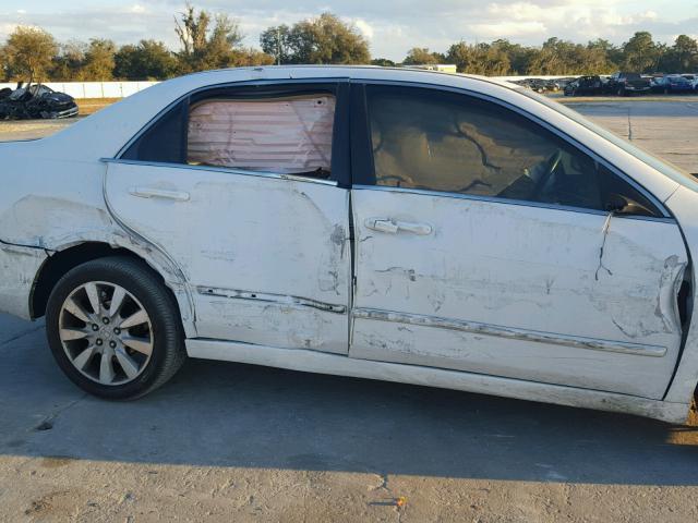 1HGCM66506A013696 - 2006 HONDA ACCORD EX WHITE photo 9