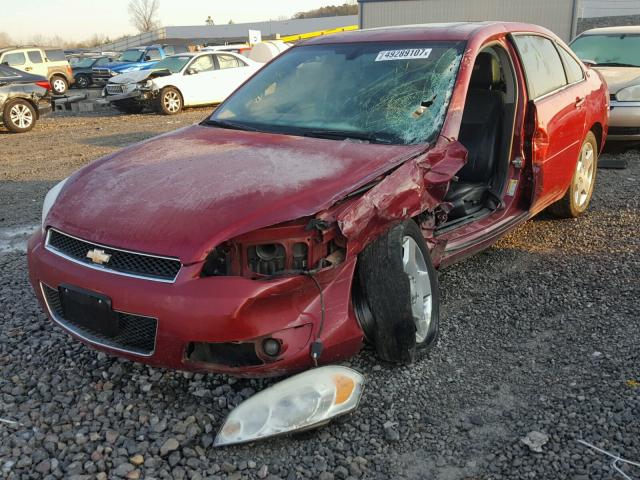 2G1WD58C969202773 - 2006 CHEVROLET IMPALA SUP BURGUNDY photo 2