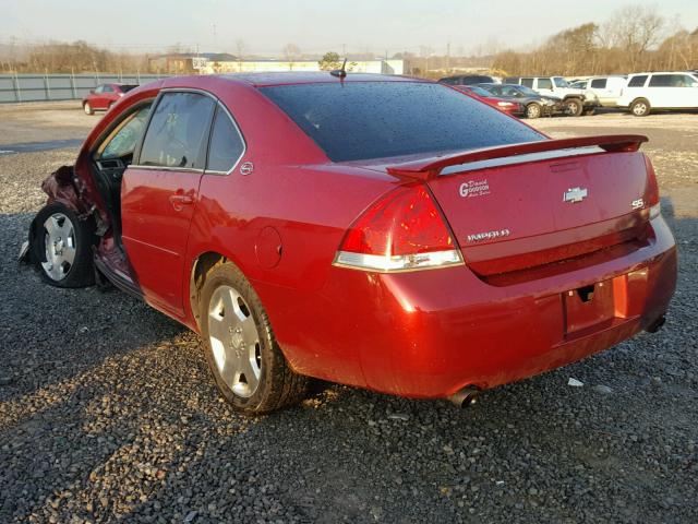 2G1WD58C969202773 - 2006 CHEVROLET IMPALA SUP BURGUNDY photo 3