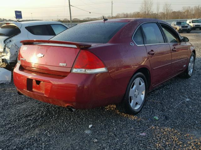 2G1WD58C969202773 - 2006 CHEVROLET IMPALA SUP BURGUNDY photo 4