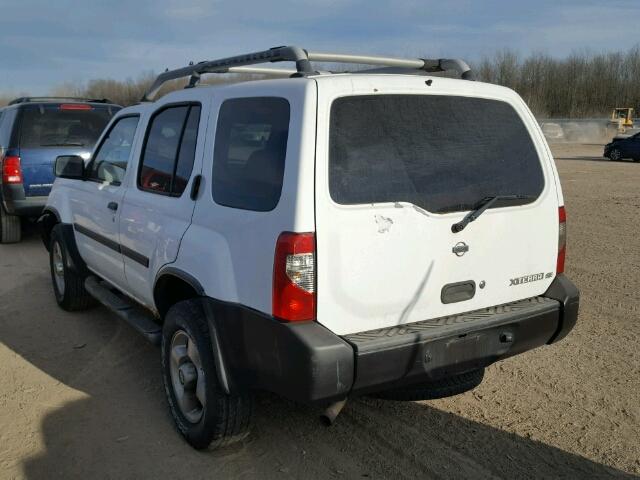 5N1ED28Y61C500238 - 2001 NISSAN XTERRA XE WHITE photo 3