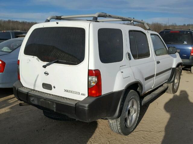 5N1ED28Y61C500238 - 2001 NISSAN XTERRA XE WHITE photo 4