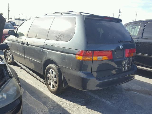 5FNRL18023B158967 - 2003 HONDA ODYSSEY EX BLUE photo 3