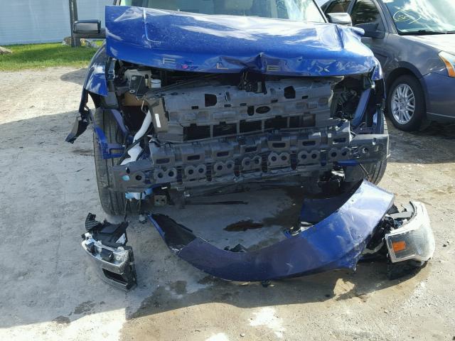 2FMHK6C82EBD20178 - 2014 FORD FLEX SEL BLUE photo 9