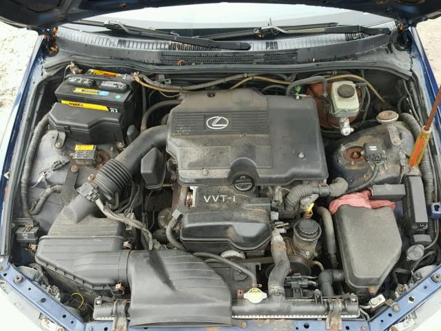 JTHBD182710031836 - 2001 LEXUS IS 300 BLUE photo 7