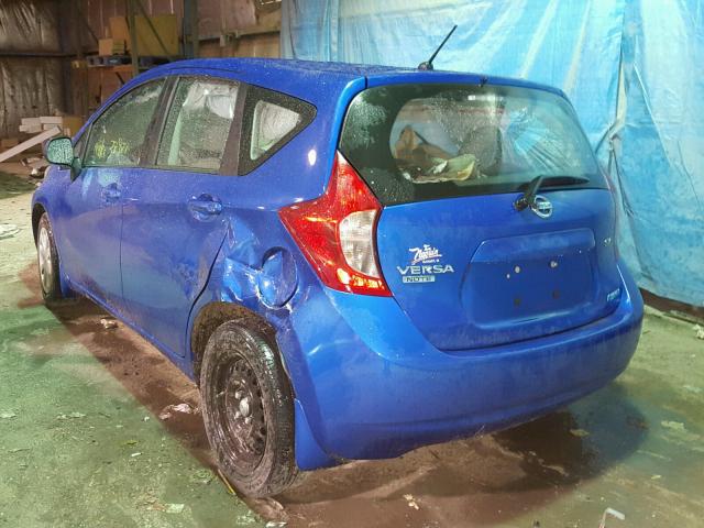 3N1CE2CP4EL383683 - 2014 NISSAN VERSA NOTE BLUE photo 3