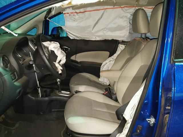 3N1CE2CP4EL383683 - 2014 NISSAN VERSA NOTE BLUE photo 5