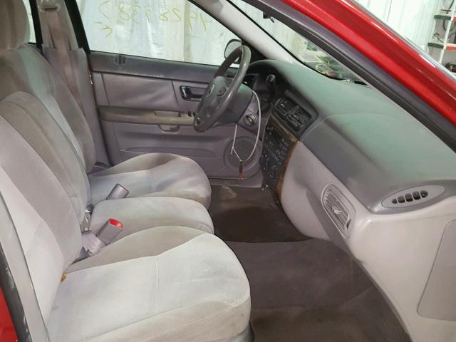 1MEFM50U71G623556 - 2001 MERCURY SABLE GS RED photo 5