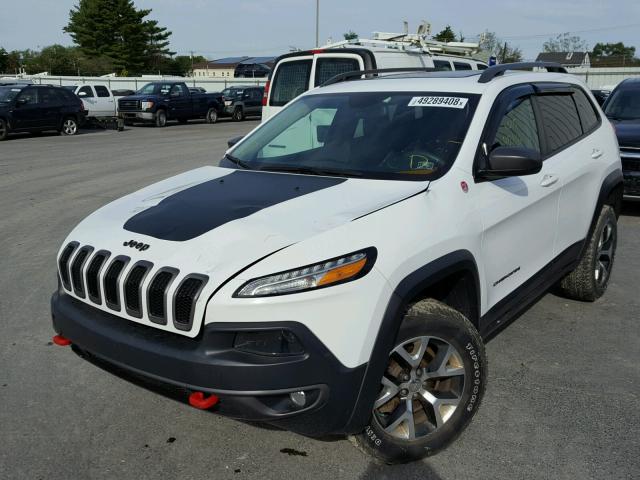 1C4PJMBSXGW183903 - 2016 JEEP CHEROKEE T WHITE photo 2