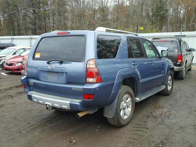 JTEZT17R338001461 - 2003 TOYOTA 4RUNNER LI BLUE photo 4