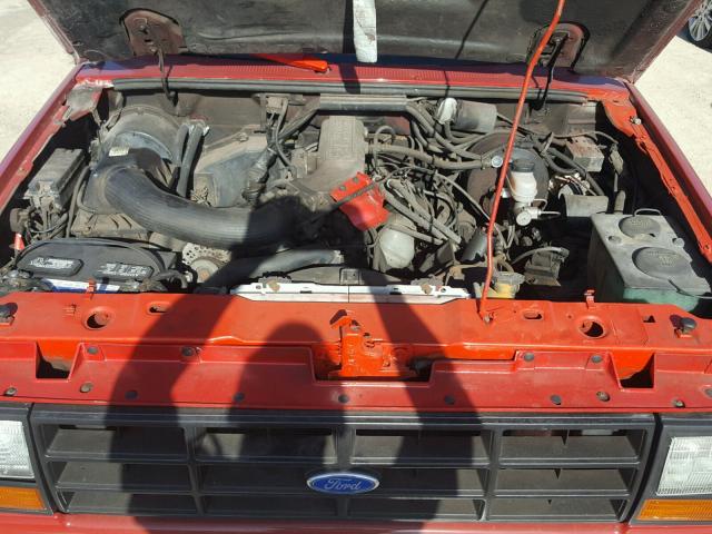 1FMCU12T5KUC62182 - 1989 FORD BRONCO II RED photo 7