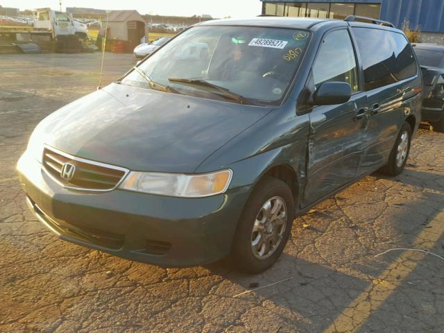 2HKRL18083H505400 - 2003 HONDA ODYSSEY EX GREEN photo 2