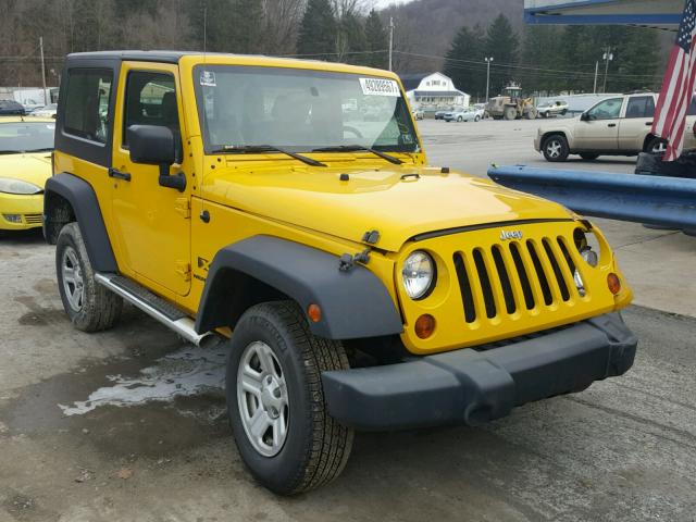 1J4FA24149L775574 - 2009 JEEP WRANGLER X YELLOW photo 1