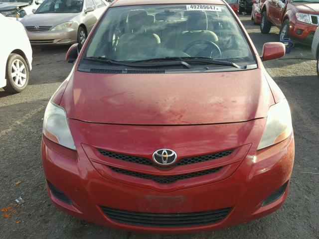 JTDBT903471093432 - 2007 TOYOTA YARIS RED photo 9