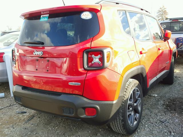 ZACCJABT8FPB27105 - 2015 JEEP RENEGADE L RED photo 4