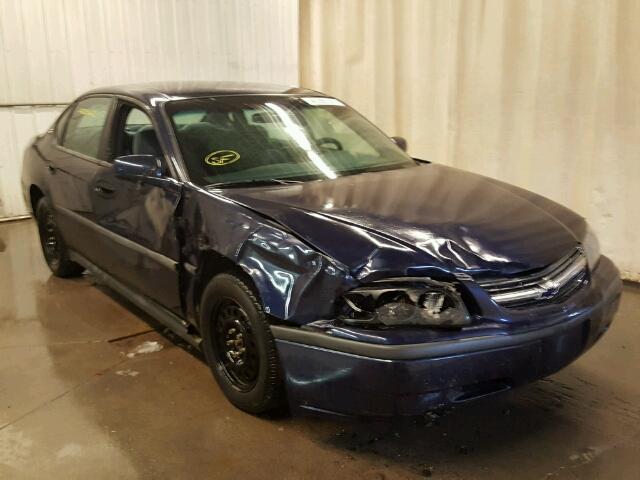 2G1WF52EX29157728 - 2002 CHEVROLET IMPALA BLUE photo 1