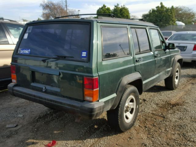 1J4FT68S5TL313956 - 1996 JEEP CHEROKEE S GREEN photo 4