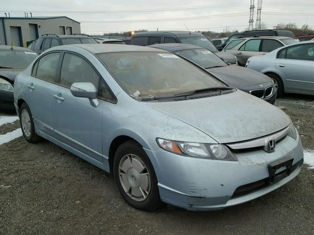 JHMFA36226S002717 - 2006 HONDA CIVIC HYBR SILVER photo 1