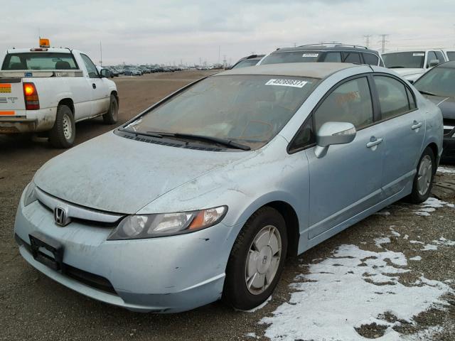 JHMFA36226S002717 - 2006 HONDA CIVIC HYBR SILVER photo 2