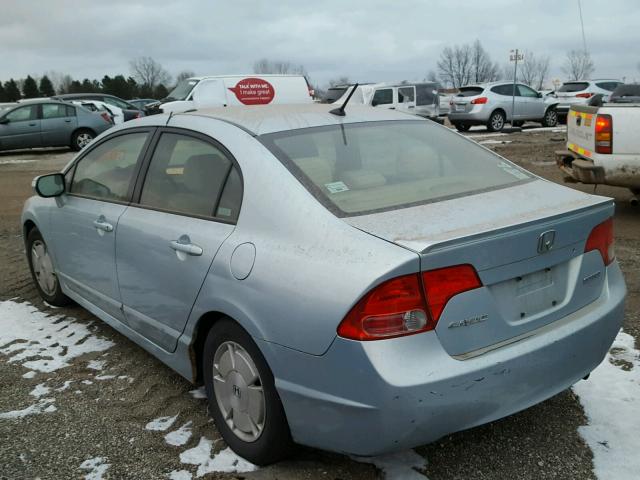 JHMFA36226S002717 - 2006 HONDA CIVIC HYBR SILVER photo 3