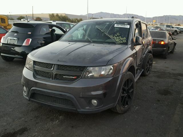 3C4PDCBB4ET185263 - 2014 DODGE JOURNEY SX CHARCOAL photo 2