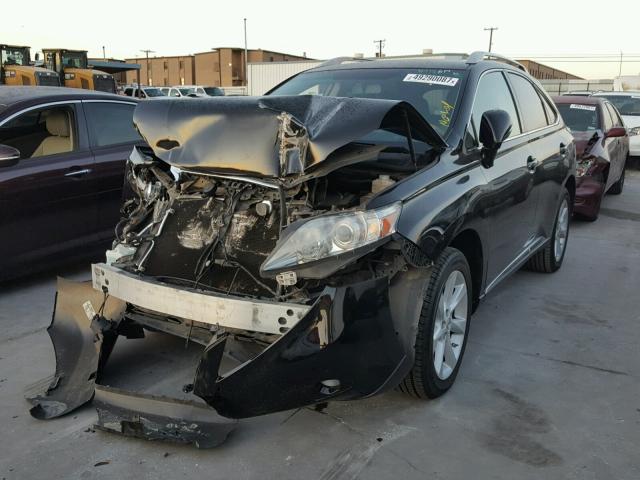 2T2ZK1BA4CC084343 - 2012 LEXUS RX 350 BLACK photo 2