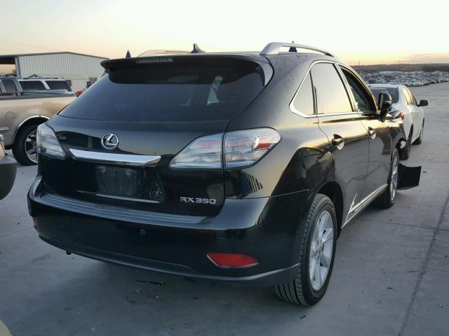 2T2ZK1BA4CC084343 - 2012 LEXUS RX 350 BLACK photo 4