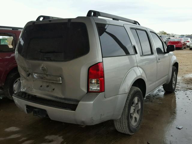 5N1AR1NN3BC619645 - 2011 NISSAN PATHFINDER SILVER photo 4