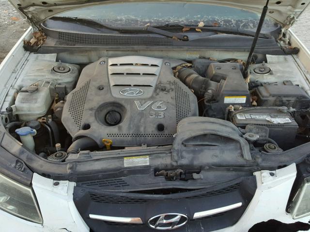 5NPEU46F67H210676 - 2007 HYUNDAI SONATA WHITE photo 7