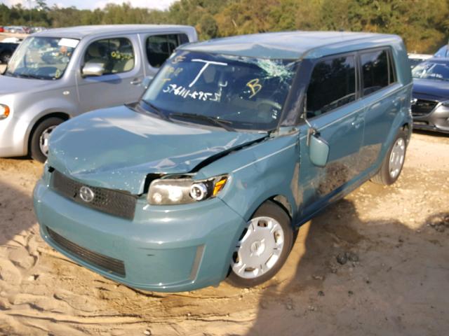 JTLKE50E881031462 - 2008 TOYOTA SCION XB TURQUOISE photo 2