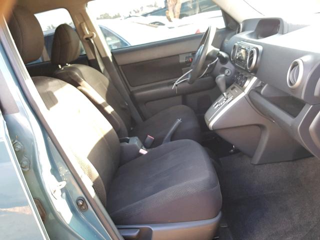 JTLKE50E881031462 - 2008 TOYOTA SCION XB TURQUOISE photo 5