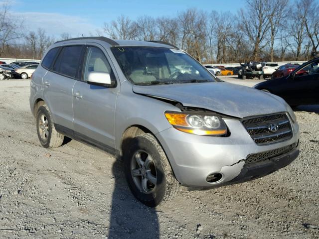 5NMSG73D48H163855 - 2008 HYUNDAI SANTA FE G SILVER photo 1