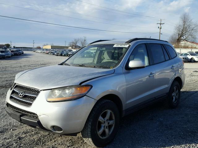 5NMSG73D48H163855 - 2008 HYUNDAI SANTA FE G SILVER photo 2