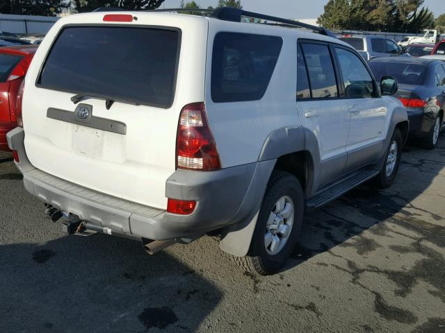 JTEZT14R030010279 - 2003 TOYOTA 4RUNNER SR WHITE photo 4