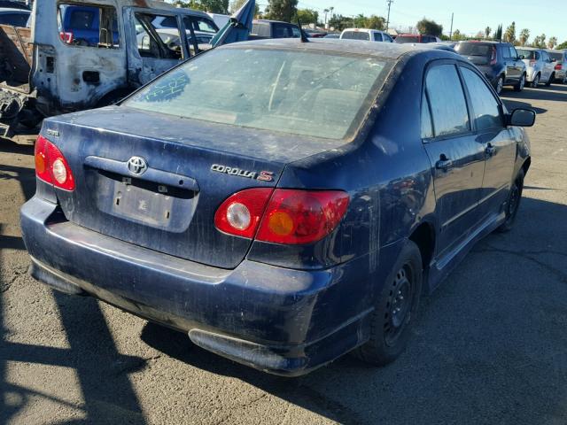 1NXBR32E64Z201856 - 2004 TOYOTA COROLLA CE BLUE photo 4