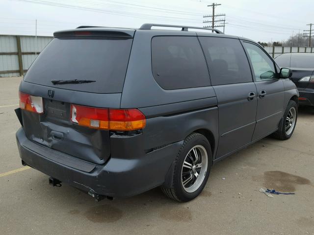 5FNRL18023B103855 - 2003 HONDA ODYSSEY EX GRAY photo 4